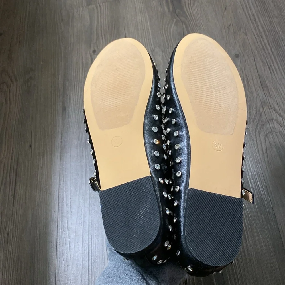Cushionaire black and silver flash studded jewel Mary janes - Picture 8 of 8